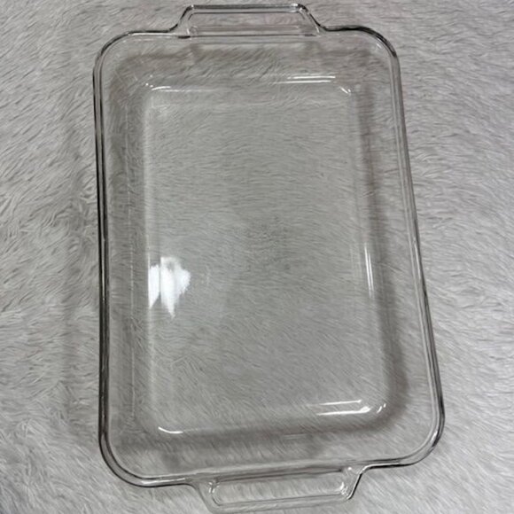 Vintage Anchor Ovenware 3qt Clear Rectangular Baking Dish 9" x 13.5" x 2" - Picture 3 of 12